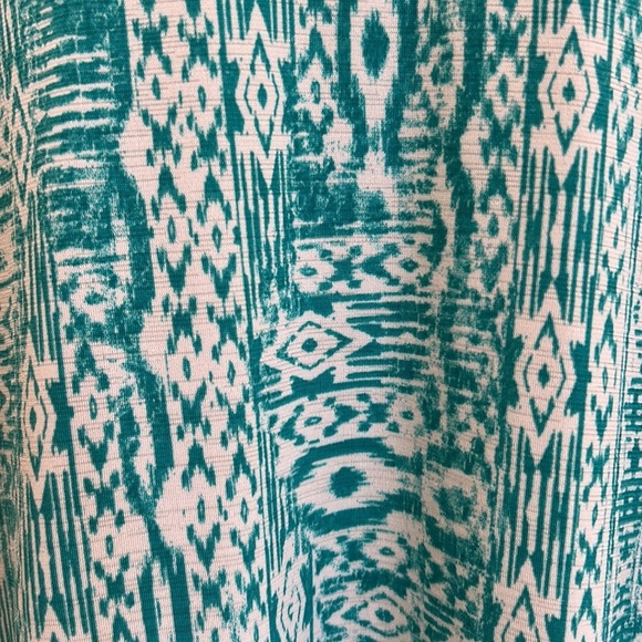 41 Hawthorn Teal Green and White Western Print Work or Casual Dress sz.L - Picture 8 of 8